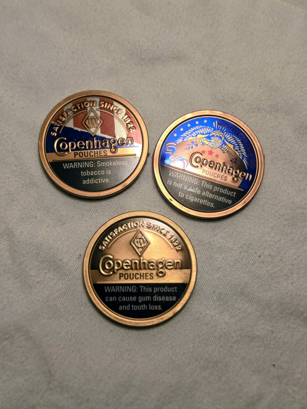 Pouches Men Grooming Tin - Copper/Gold Finish